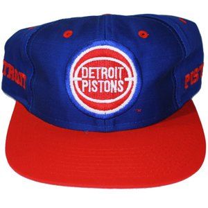 Detroit Pistons Snapback Hat Vintage late 80's EUC